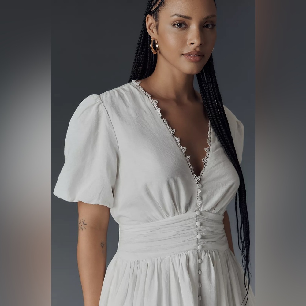 Anthropologie
The Katerina Button-Front Dress: Eyelet Edition - Picture 3 of 14